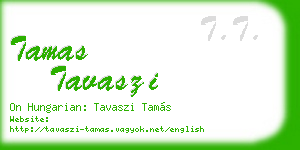 tamas tavaszi business card