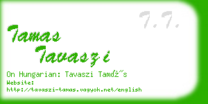 tamas tavaszi business card